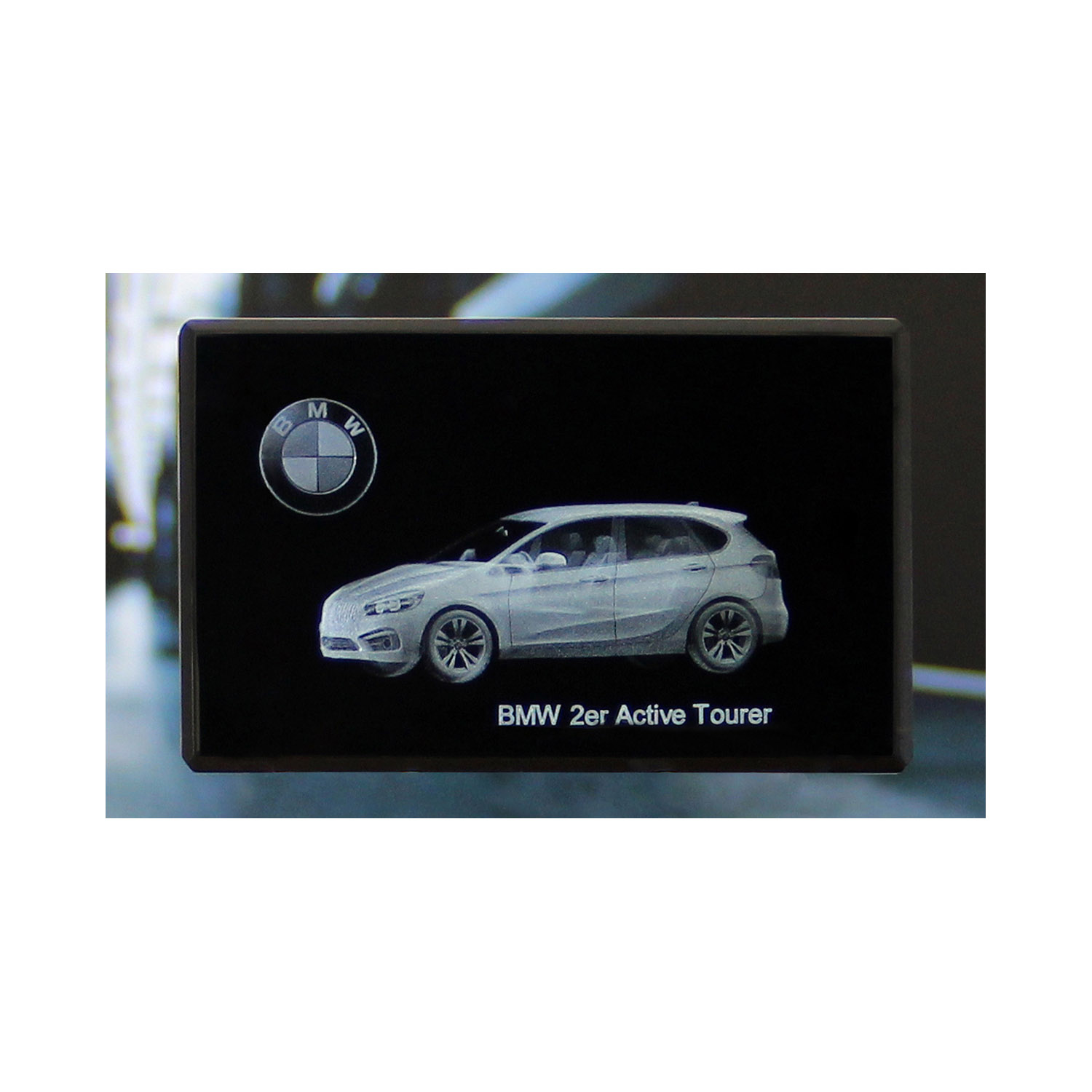 Premium 3D BBCrystal BMW 2er Active Tourer, Automobil, Glasinnengravur