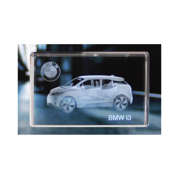 Standard 3D Glaskristall BMW i3, Automobil